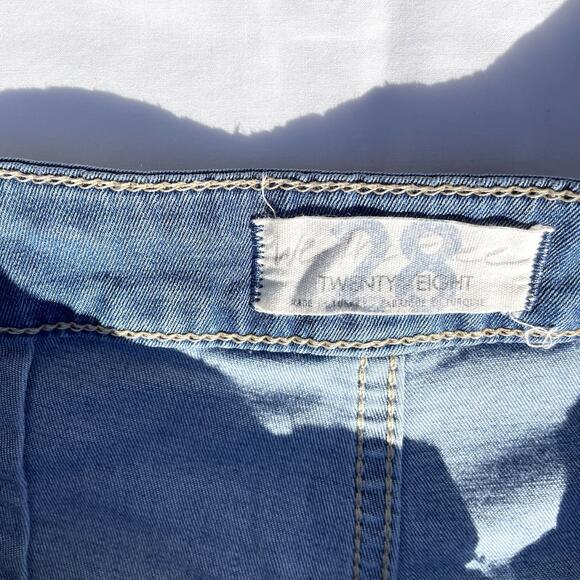 Free People We The Free Just Float On Flare Leg Jeans High Waist Womens 28 Blue - Picture 3 of 7